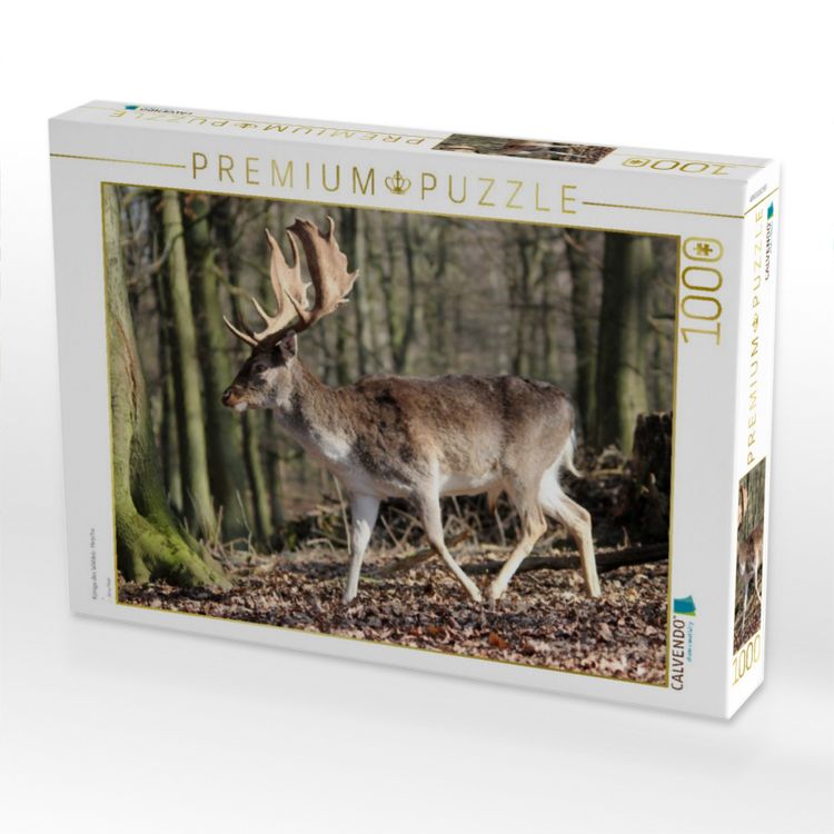 Produktbild: CALVENDO Puzzle K&ouml;nige des Waldes- Hirsche | 1000 Teile Lege-Gr&ouml;&szlig;e 64x48cm Foto-Puzzle f&uuml;r gl&uuml;ckliche Stunden