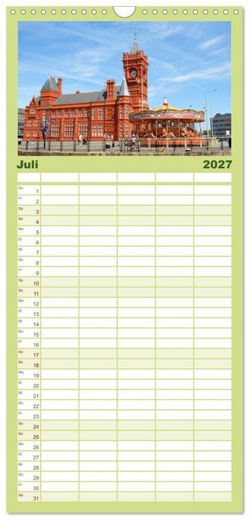 Produktbild: Familienplaner 2027 - Britische Inseln - Highlights des K&ouml;nigreichs mit 5 Spalten (Wandkalender, 21 x 45 cm) CALVENDO