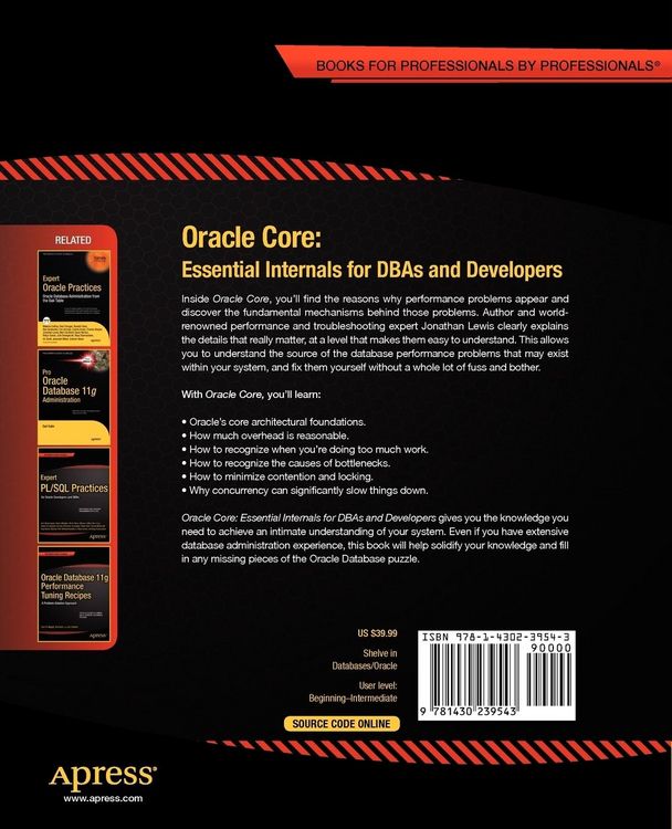 Produktbild: Oracle Core: Essential Internals for DBAs and Developers