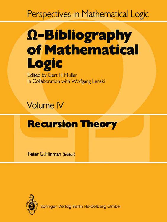 Produktbild: &Omega;-Bibliography of Mathematical Logic