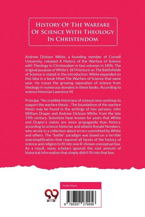 Produktbild: A History Of The Warfare Of Science With Theology In Christendom
