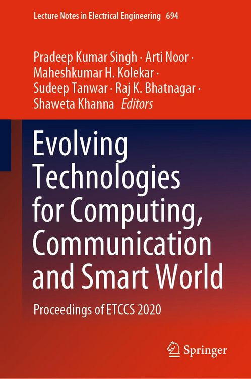 Produktbild: Evolving Technologies for Computing, Communication and Smart World