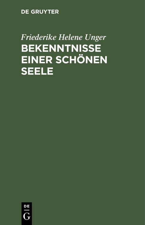 Produktbild: Bekenntnisse einer sch&ouml;nen Seele