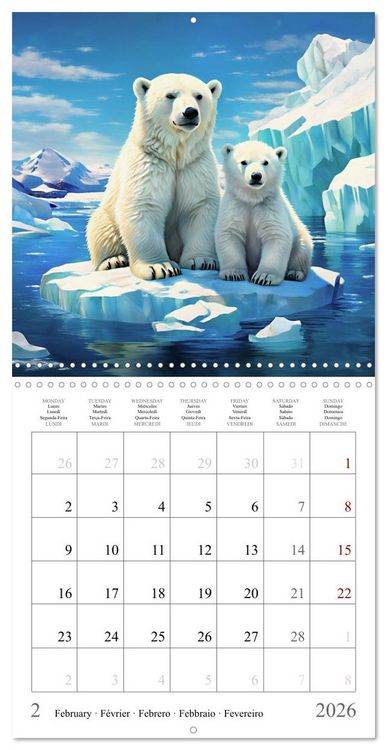 Produktbild: Baby Animals - In Their Natural Habitat (Wall Calendar 2026 12 &times; 12 Inch) CALVENDO 12 Month Wall Calendar