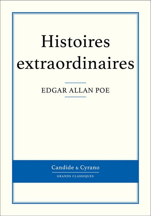 Produktbild: Histoires extraordinaires