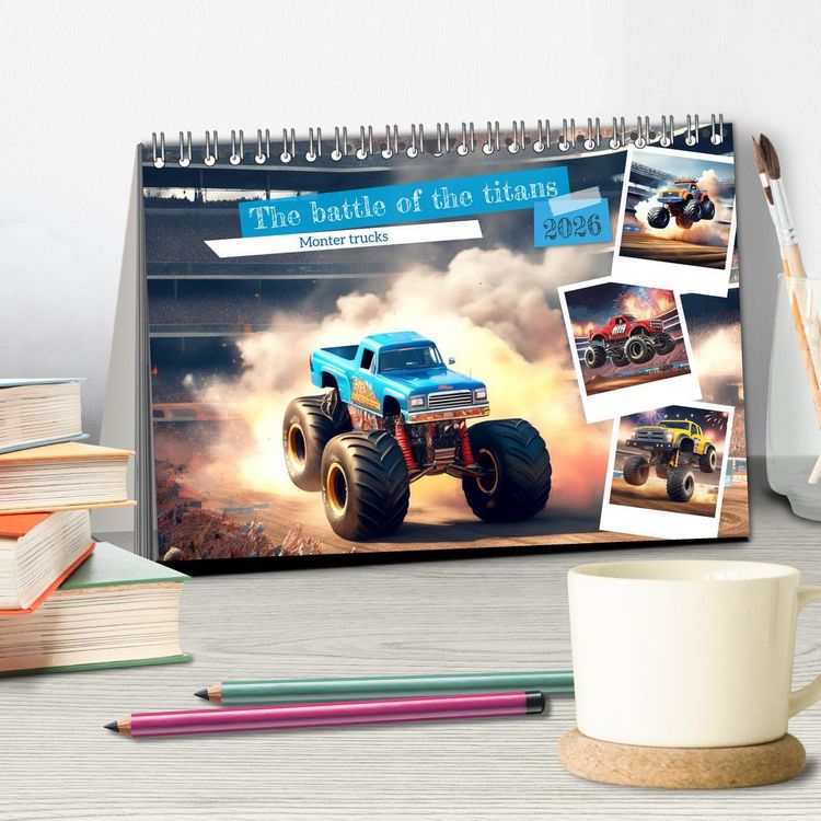 Produktbild: The battle of the titans (Desk Calendar 2026 DIN A5 landscape), CALVENDO 12 Month DeskCalendar