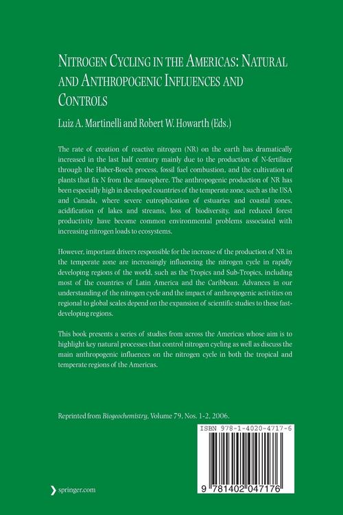 Produktbild: Nitrogen Cycling in the Americas: Natural and Anthropogenic Influences and Controls