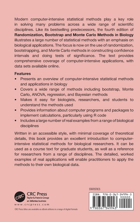 Produktbild: Randomization, Bootstrap and Monte Carlo Methods in Biology