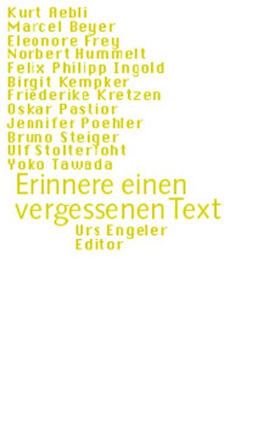 Produktbild: Erinnere einen vergessenen Text