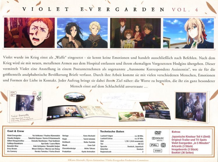Produktbild: Violet Evergarden - St. 1 - Vol. 4 - Limited Special Edition