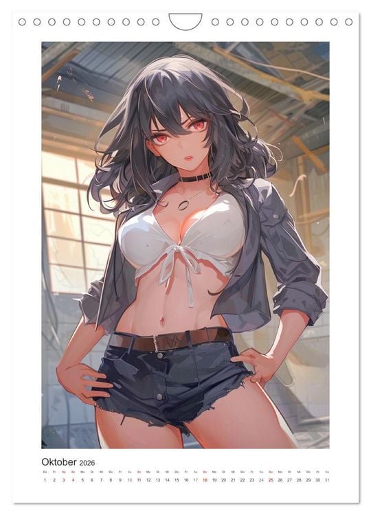 Produktbild: Manga-Girls. Coole Comics mit Ausstrahlungskraft (Wandkalender 2026 DIN A4 hoch), CALVENDO Monatskalender