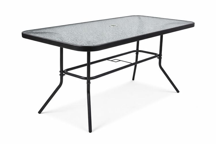 Produktbild: Glas Gartentisch Esstisch Balkontisch 110x55