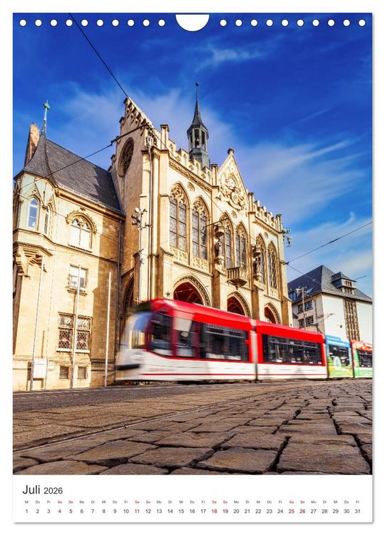 Produktbild: Erfurt - Die romantische Altstadt (Wandkalender 2026 DIN A4 hoch), CALVENDO Monatskalender