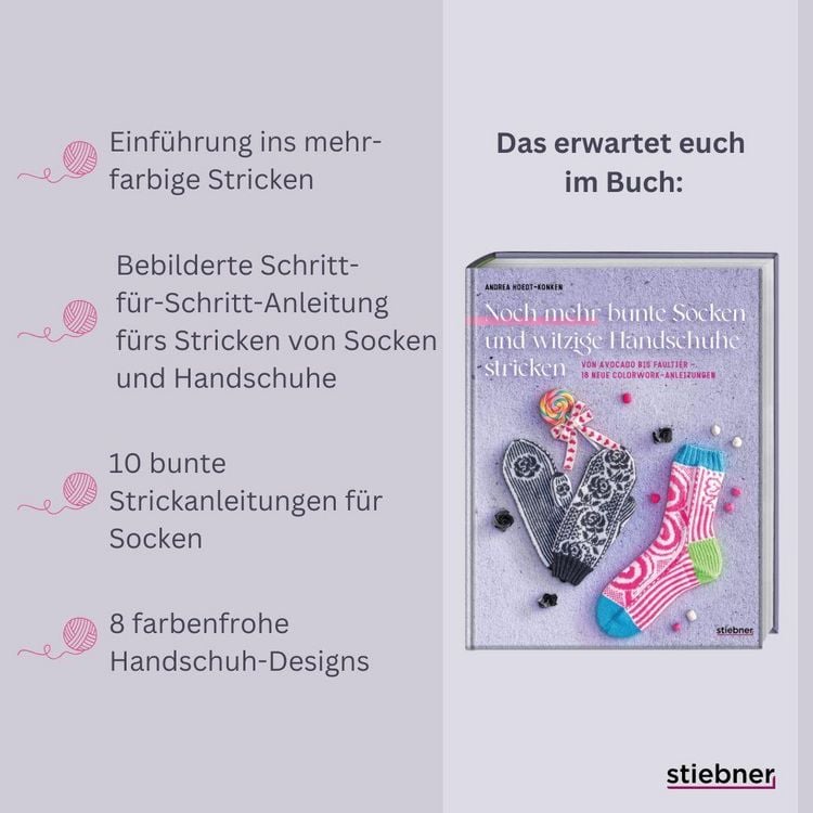 Produktbild: Noch mehr bunte Socken und witzige Handschuhe