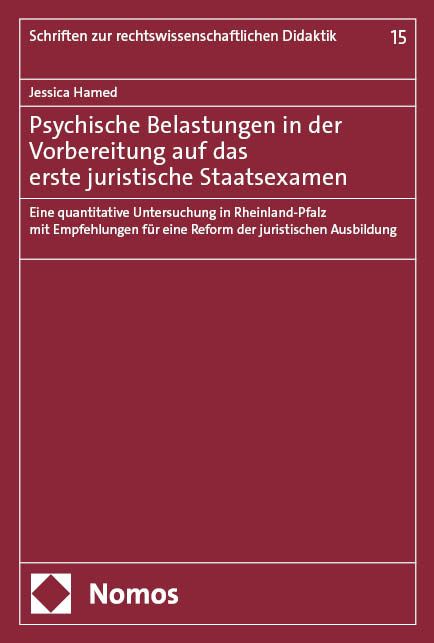Produktbild: Psychische Belastungen in der Vorbereitung auf das erste juristische Staatsexamen