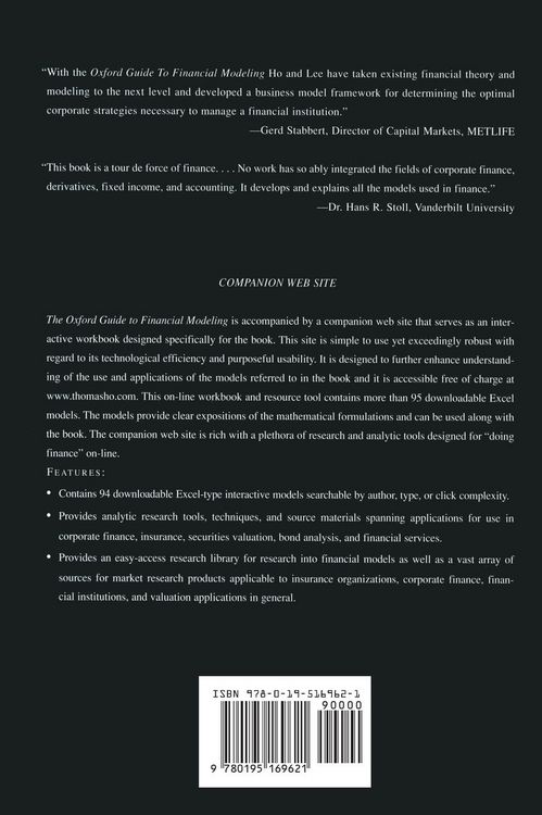 Produktbild: The Oxford Guide to Financial Modeling