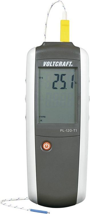 Produktbild: VOLTCRAFT PL-120 T1 Temperatur-Messger&auml;t -200 - +1372&deg;C F&uuml;hler-Typ K, J