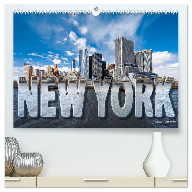 Produktbild: New York (hochwertiger Premium Wandkalender 2026 DIN A2 quer), Kunstdruck in Hochglanz