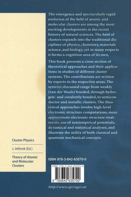 Produktbild: Theory of Atomic and Molecular Clusters