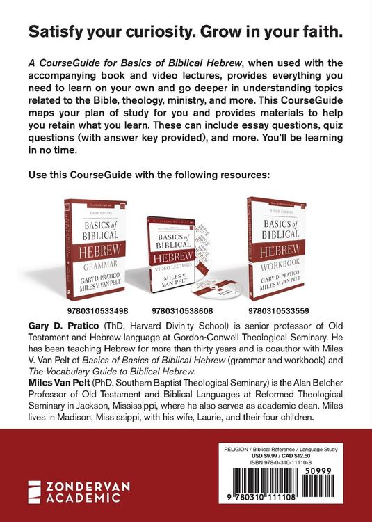 Produktbild: A CourseGuide for Basics of Biblical Hebrew