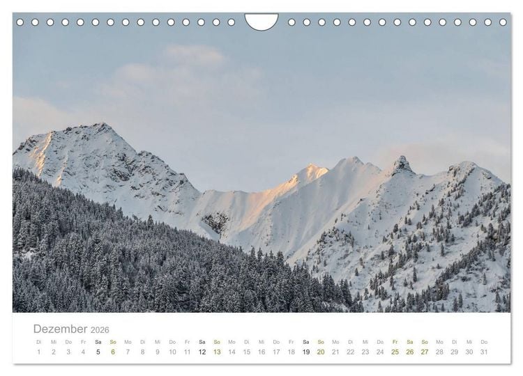 Produktbild: Berge - Die Sch&ouml;nheit der Alpen (Wandkalender 2026 DIN A4 quer), CALVENDO Monatskalender
