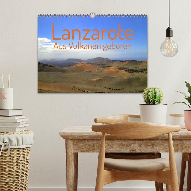 Produktbild: Lanzarote Aus Vulkanen geboren (Wandkalender 2026 DIN A3 quer), CALVENDO Monatskalender