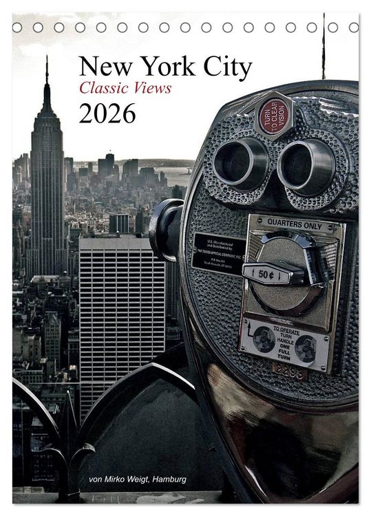 Produktbild: New York City 2026 &bull; Classic Views (Tischkalender 2026 DIN A5 hoch), CALVENDO Monatskalender