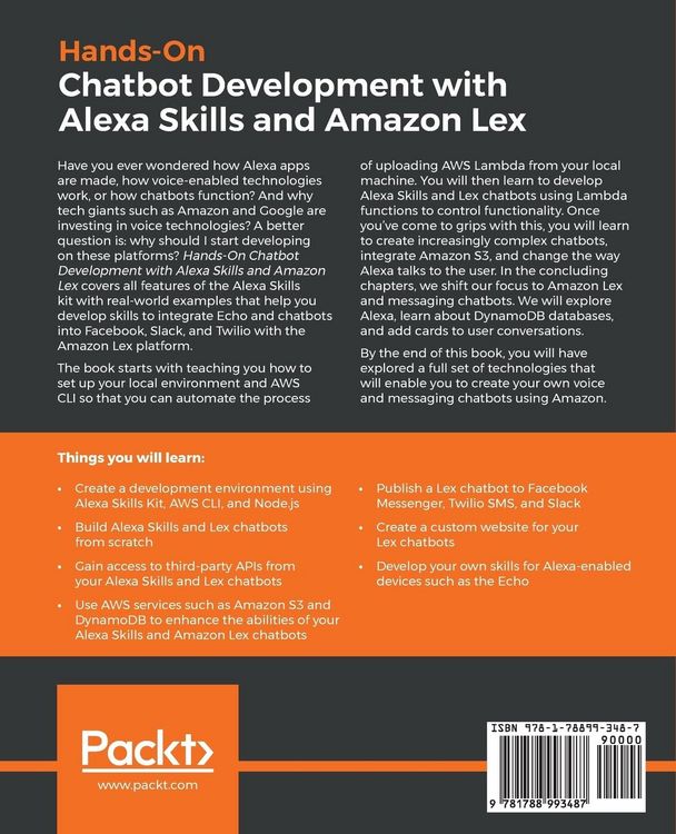 Produktbild: Hands-On Chatbot Development with Alexa Skills and Amazon Lex