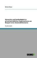 Produktbild: Hierarchie und Zust&auml;ndigkeit in privat-betrieblichen Organisationen am Beispiel eines Automobilkonzerns