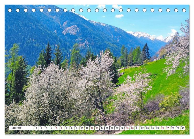 Produktbild: S&uuml;dtirol, das Ultental Traumhafte Landschaften (Tischkalender 2027 DIN A5 quer), CALVENDO Monatskalender