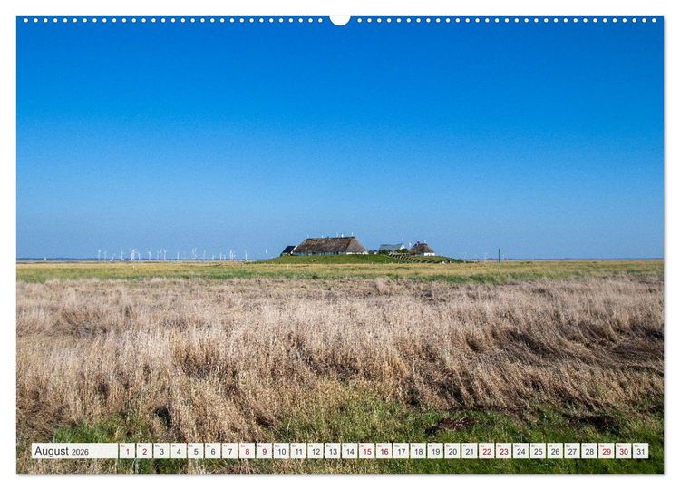 Produktbild: Urlaub in Nordfriesland (Wandkalender 2026 DIN A2 quer), CALVENDO Monatskalender