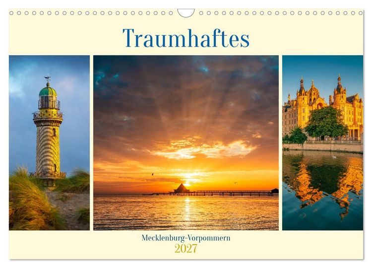 Produktbild: Traumhaftes Mecklenburg-Vorpommern (Wandkalender 2027 DIN A3 quer), CALVENDO Monatskalender