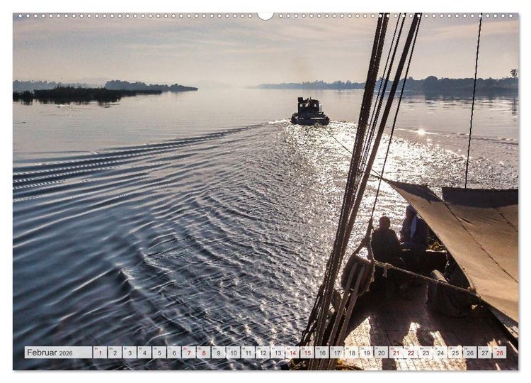Produktbild: Stilvolles Segeln auf dem Nil mit einer Dahabeya (hochwertiger Premium Wandkalender 2026 DIN A2 quer), Kunstdruck in Hochglanz