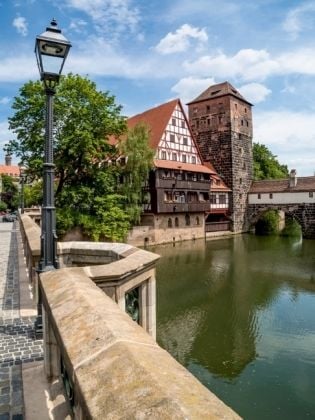 Produktbild: CALVENDO Puzzle N&Uuml;RNBERG Blick von der Maxbr&uuml;cke zum Henkersteg | 1000 Teile Lege-Gr&ouml;&szlig;e 64x48cm Foto-Puzzle f&uuml;r gl&uuml;ckliche Stunden