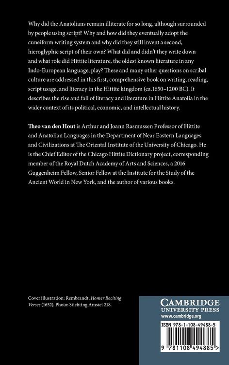 Produktbild: A History of Hittite Literacy