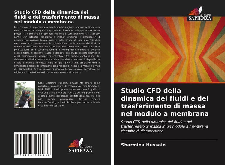 Produktbild: Studio CFD della dinamica dei fluidi e del trasferimento di massa nel modulo a membrana
