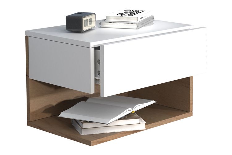 Produktbild: Wandschublade Wand H&auml;nge Nachttisch Usal XL 45cm