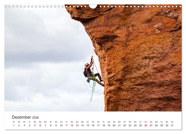 Produktbild: Klettern - Immer weiter hoch hinauf (Wandkalender 2026 DIN A3 quer), CALVENDO Monatskalender