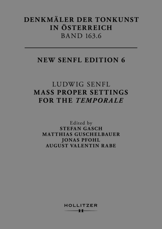Produktbild: Ludwig Senfl: Mass Proper Settings for the Temporale