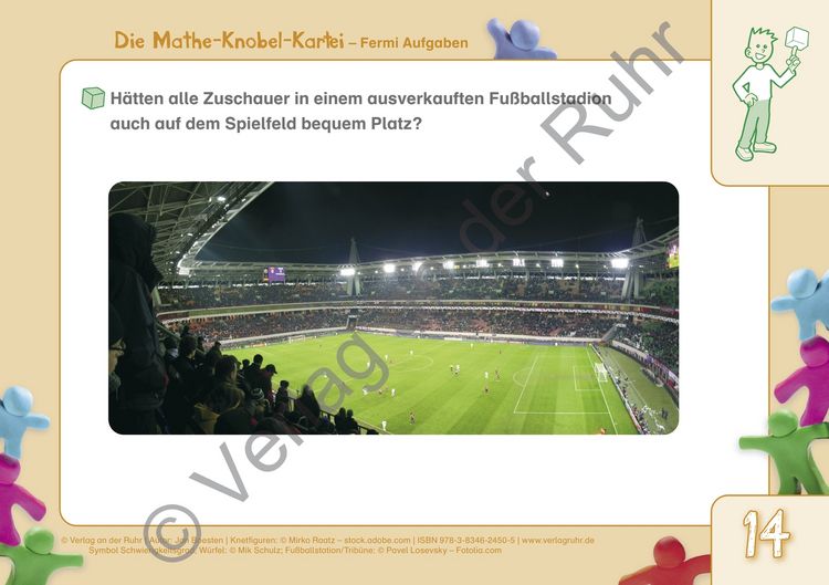 Produktbild: Die Mathe-Knobel-Kartei: Fermi-Aufgaben, Klasse 3-6