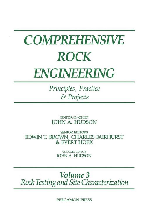 Produktbild: Rock Testing and Site Characterization