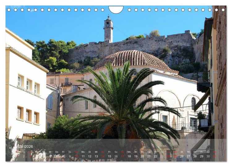 Produktbild: Nafplio &ndash; griechische Perle des Peloponnes (Wandkalender 2026 DIN A4 quer), CALVENDO Monatskalender