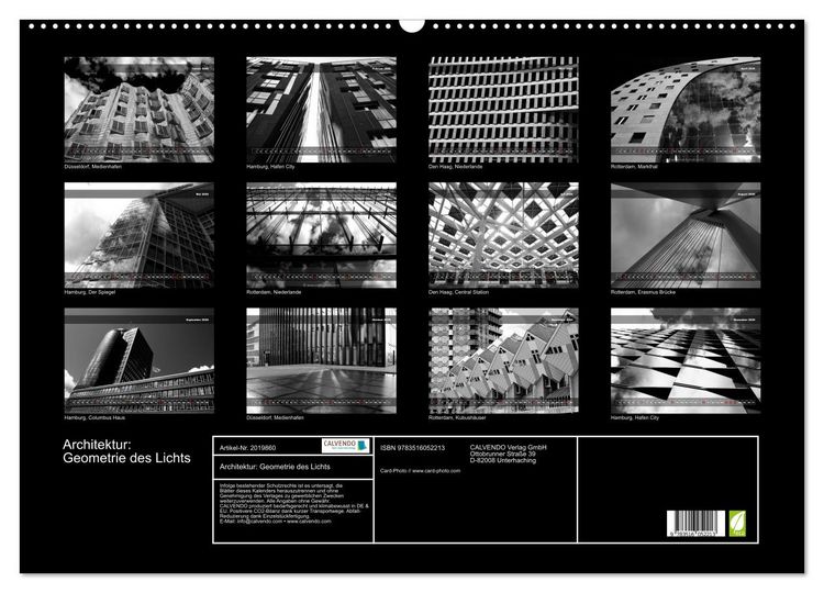 Produktbild: Architektur: Geometrie des Lichts (Wandkalender 2026 DIN A2 quer), CALVENDO Monatskalender