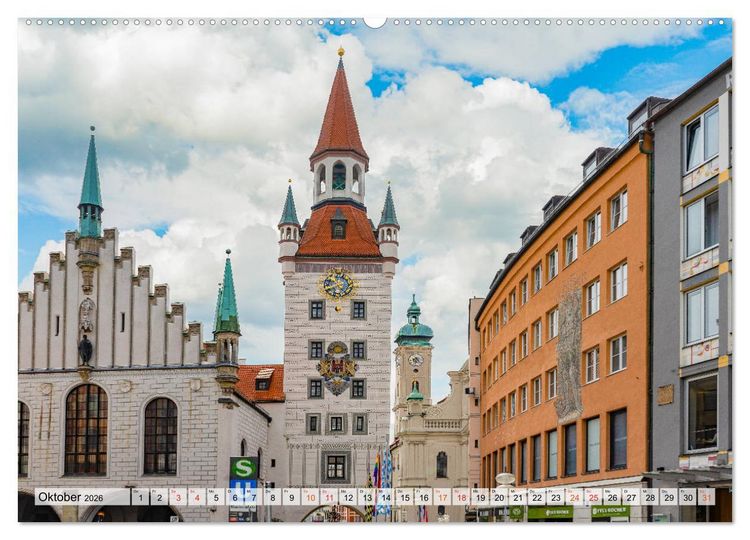 Produktbild: M&uuml;nchen Impressionen (Wandkalender 2026 DIN A2 quer), CALVENDO Monatskalender