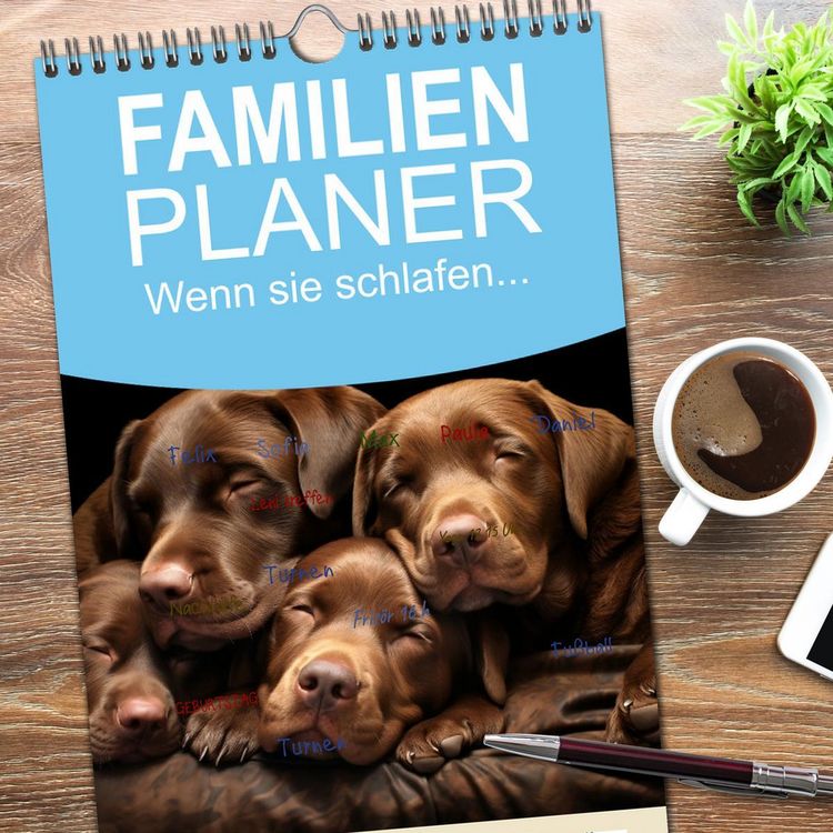 Produktbild: Familienplaner 2026 - Wenn sie schlafen... mit 5 Spalten (Wandkalender, 21 x 45 cm) CALVENDO