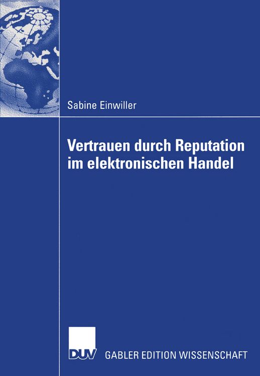 Produktbild: Vertrauen durch Reputation im elektronischen Handel