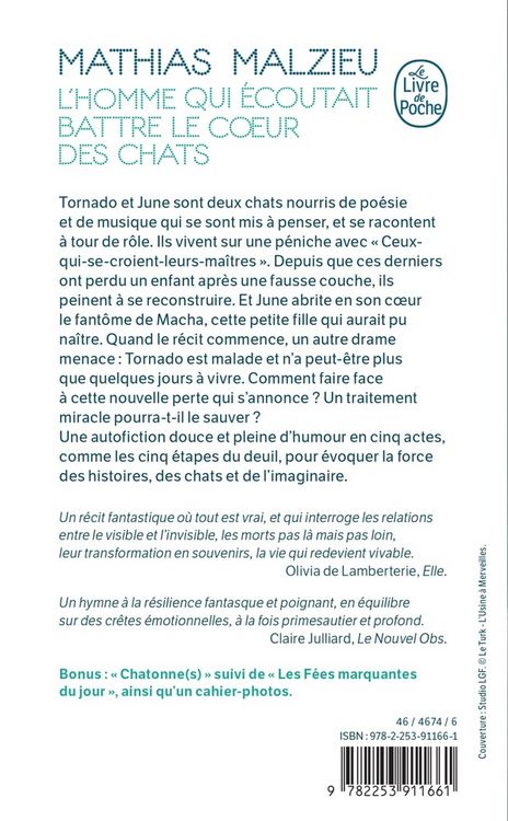 Produktbild: L'homme qui &eacute;coutait battre le coeur des chats