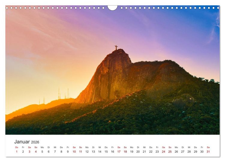 Produktbild: Rio de Janeiro - Am Fu&szlig;e des Corcovados. (Wandkalender 2026 DIN A3 quer), CALVENDO Monatskalender