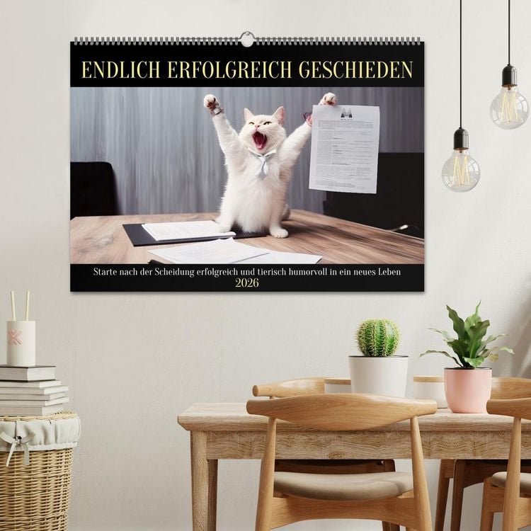 Produktbild: Endlich erfolgreich geschieden (Wandkalender 2026 DIN A2 quer), CALVENDO Monatskalender