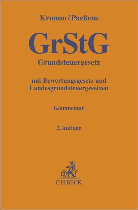 Produktbild: Gelbe Erläuterungsbücher / Grundsteuergesetz. GrStG